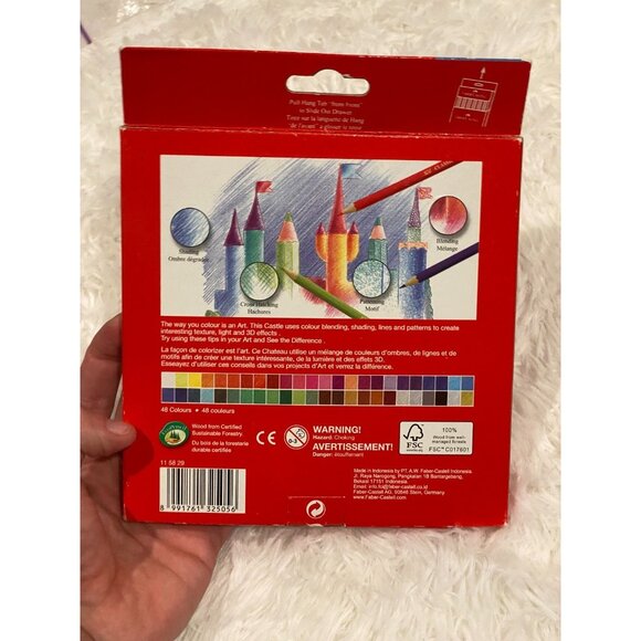 BRAND NEW VTG Faber-Castell Classic Colour Pencils 48 Colour In A Cardboard Box - Picture 2 of 2